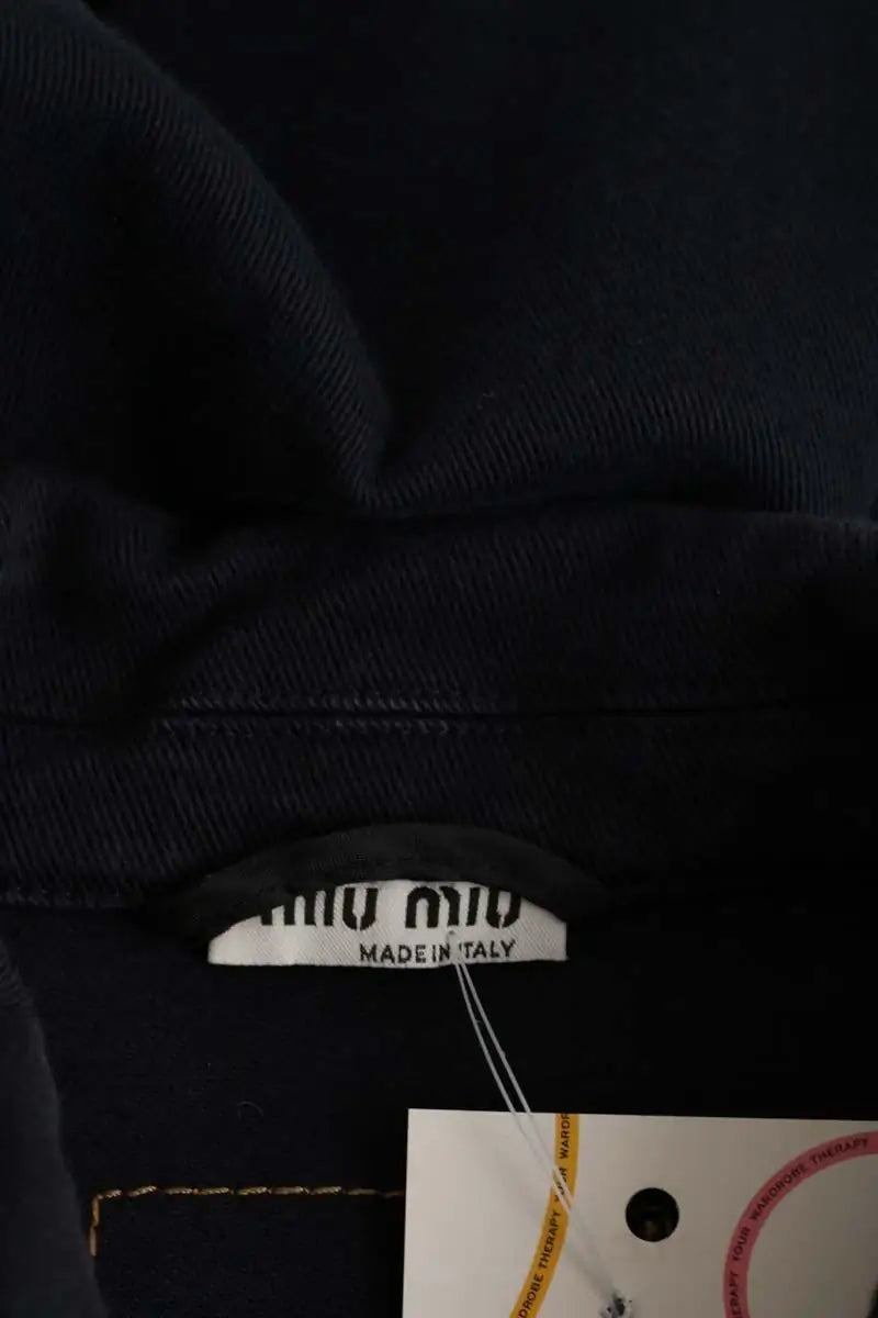Veste Miu Miu Marine en Coton