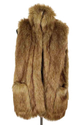 Veste Modetrotter Beige en Fausse fourrure, taille M - Seconde Main