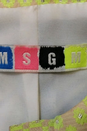 Veste MSGM Jaune en Polyamide