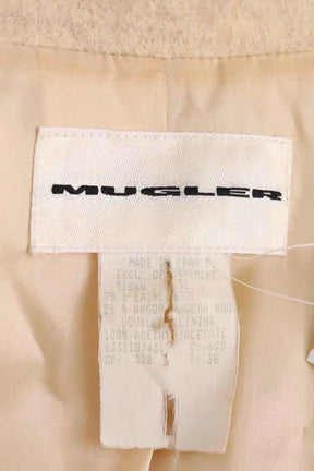 Veste Mugler Beige en Laine