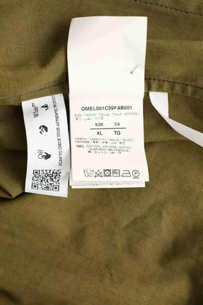Veste Off White Kaki en Coton