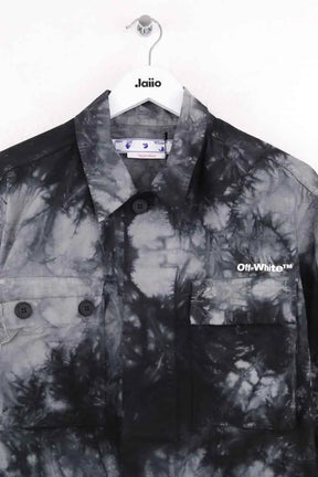 Veste Off White Noir en Coton
