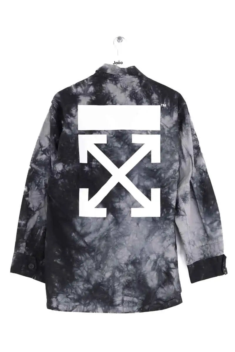 Veste Off White Noir en Coton