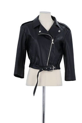 Veste Patrizia Pepe Noir en Synthétique, taille L - Seconde Main