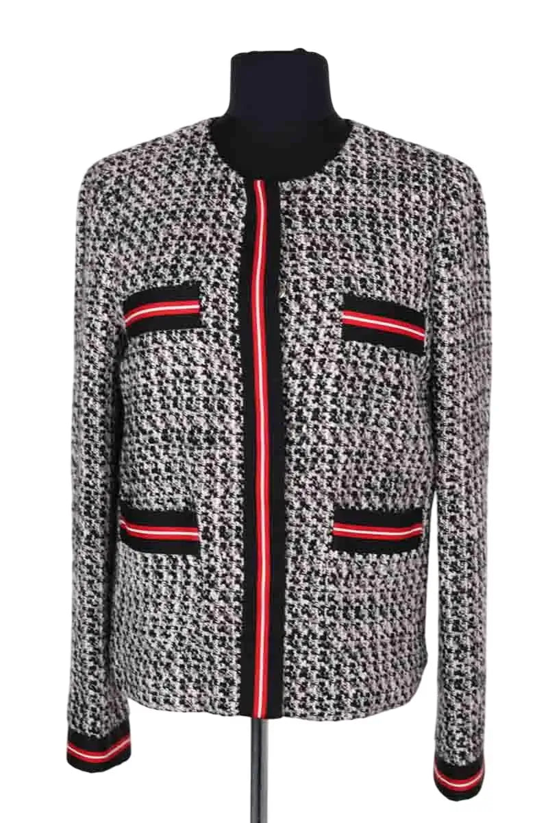 Veste Pinko Noir en Synthétique, taille S - Seconde Main