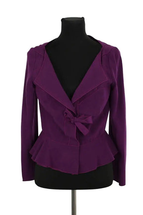Veste Prada Violet en Synthétique, taille M - Seconde Main