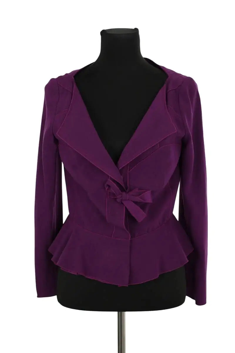 Veste Prada Violet en Synthétique, taille M - Seconde Main