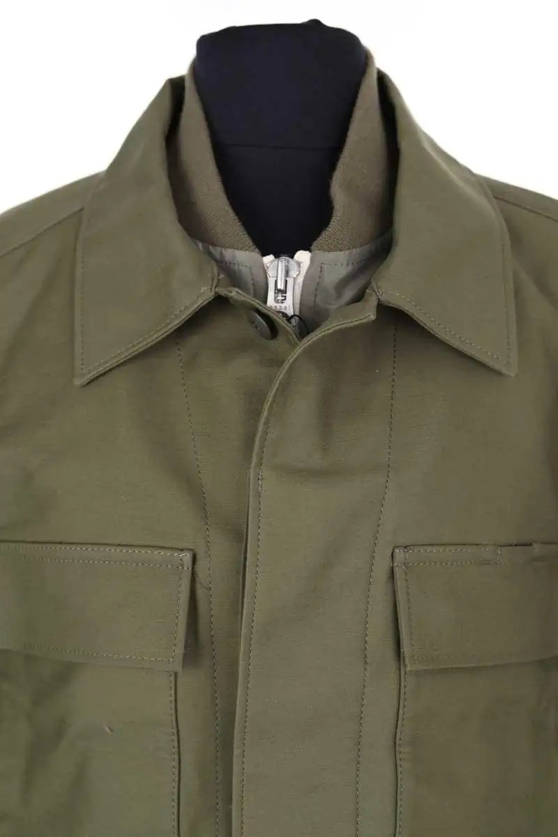 Veste Sacai Layered chore jacket Kaki en Coton