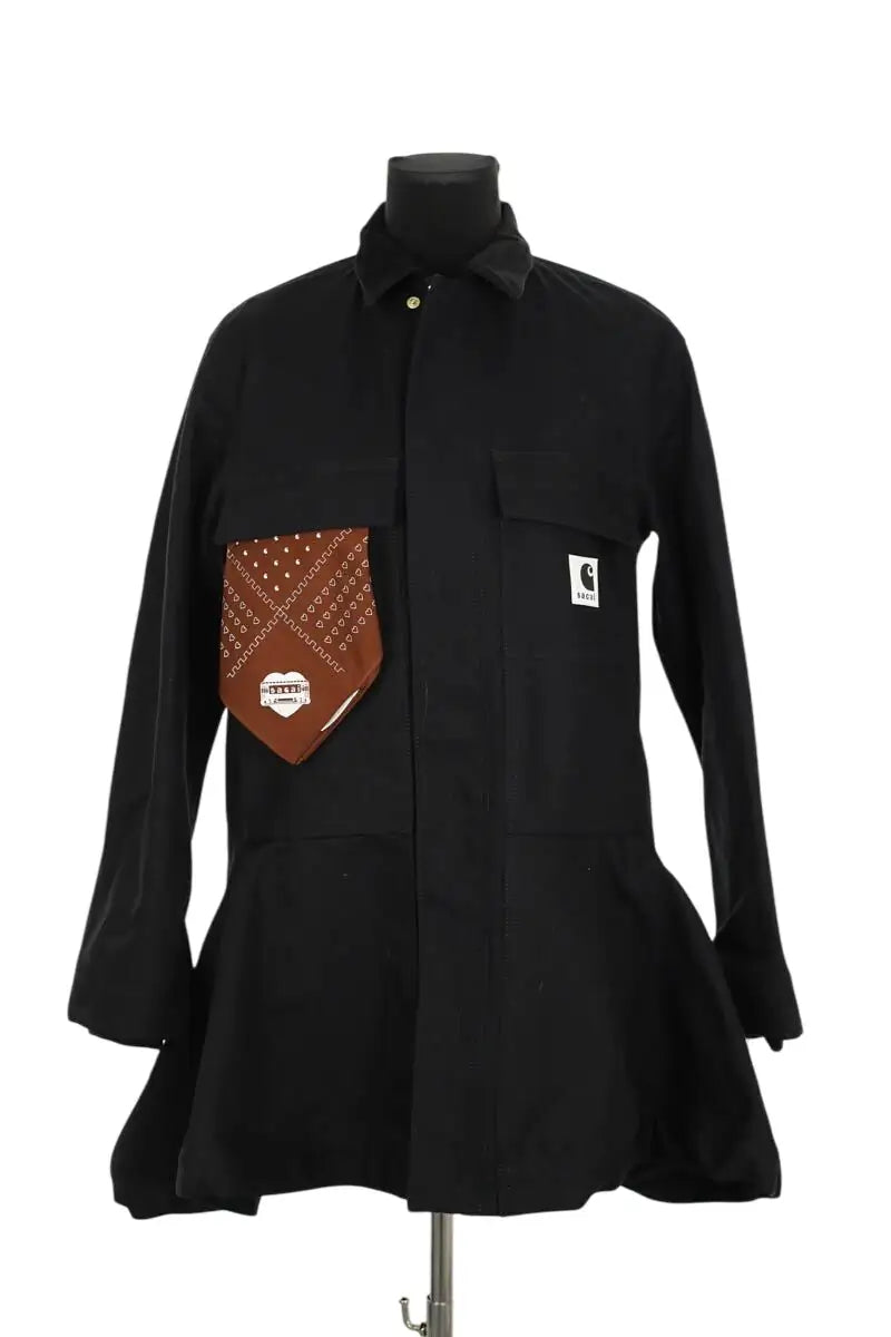 Veste Sacai Noir en Coton, taille M - Seconde Main