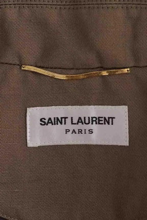 Veste Saint Laurent Kaki en Coton