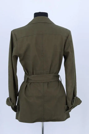 Veste Saint Laurent Kaki en Coton
