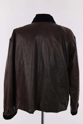 Veste Saint Laurent Marron en Cuir