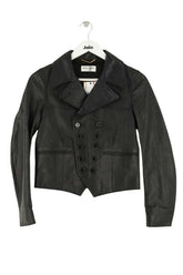 Veste Saint Laurent Noir en Cuir, taille S - Seconde Main