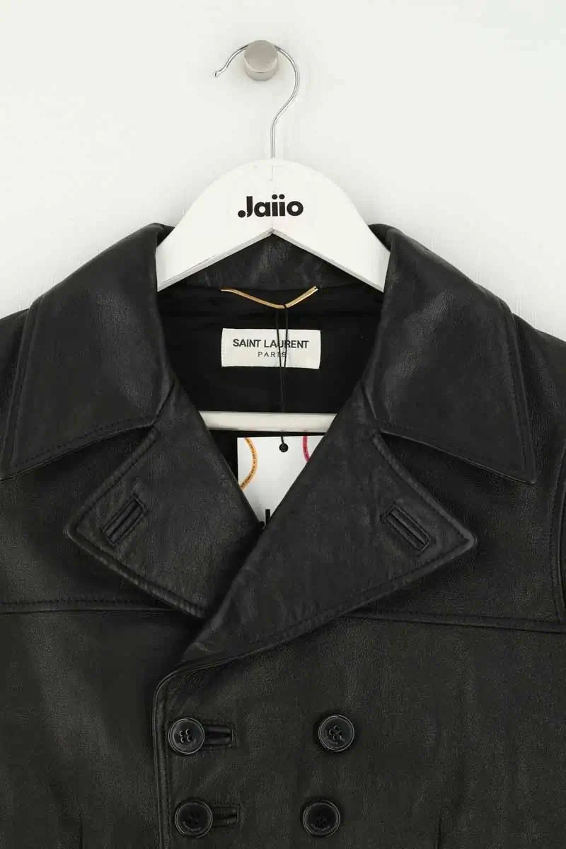Veste Saint Laurent Noir en Cuir