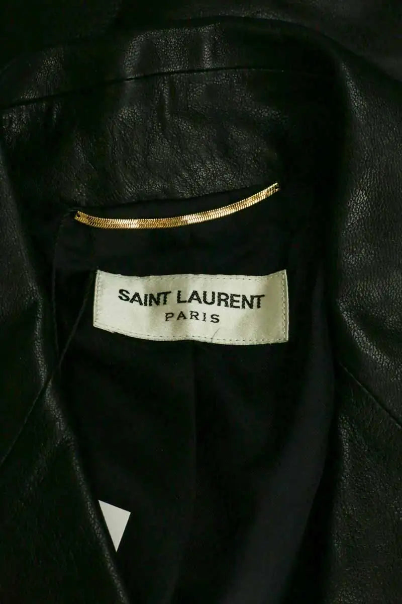 Veste Saint Laurent Noir en Cuir