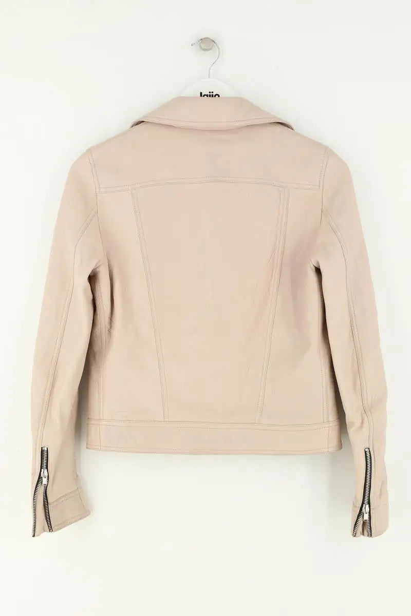 Veste Saint Laurent Rose en Cuir