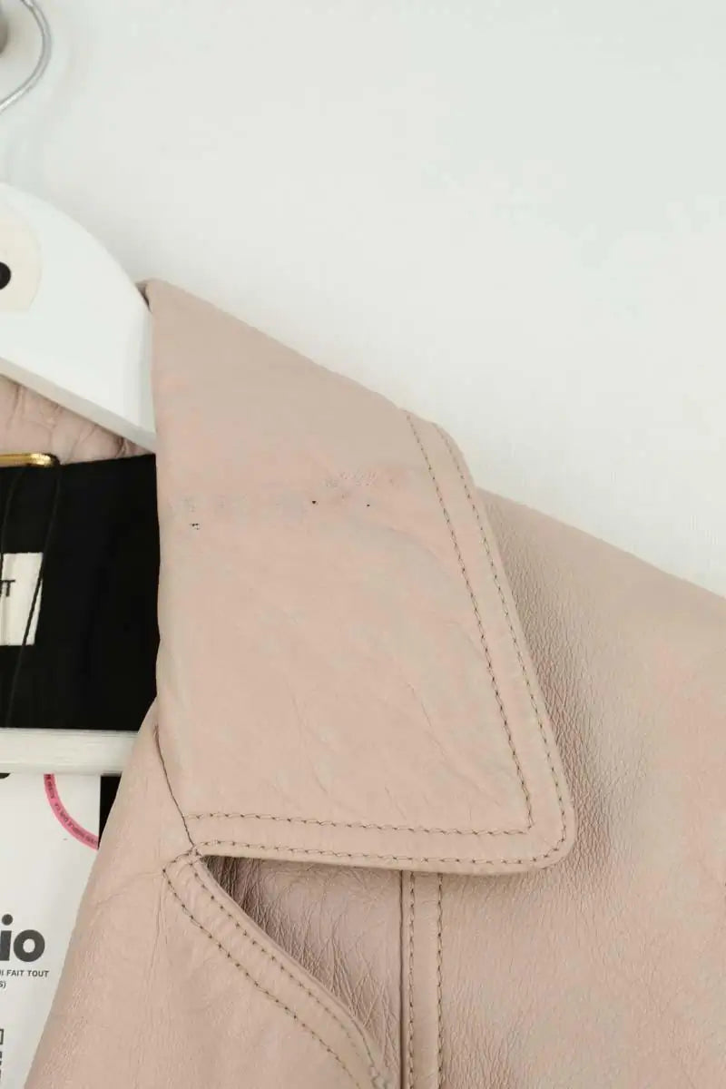 Veste Saint Laurent Rose en Cuir
