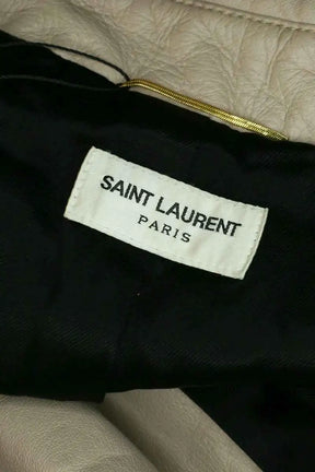 Veste Saint Laurent Rose en Cuir