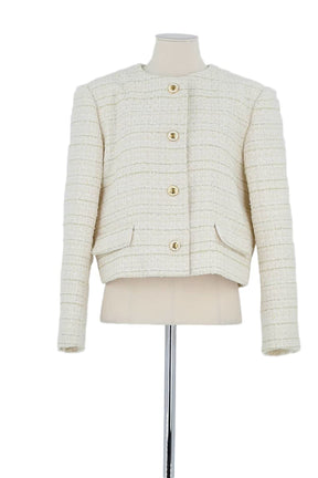 Veste Sandro Beige en Polyester, taille L - Seconde Main