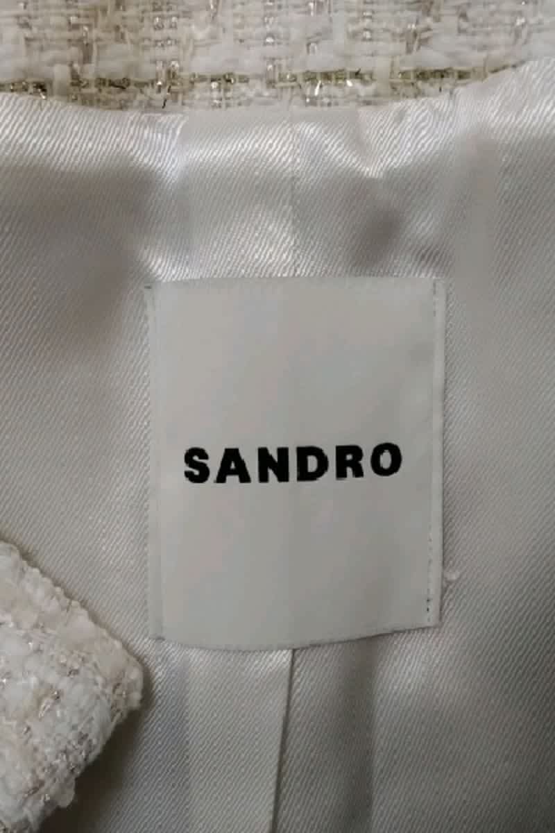 Veste Sandro Beige en Polyester