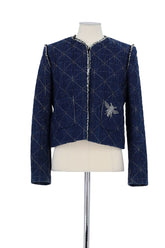 Veste Sandro Bleu en Coton, taille M - Seconde Main