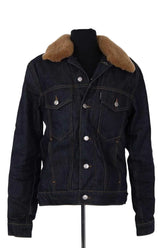 Veste Sandro Bleu en Coton, taille S - Seconde Main