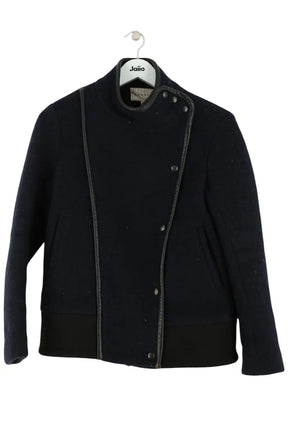 Veste Sandro Bleu en Laine, taille S - Seconde Main