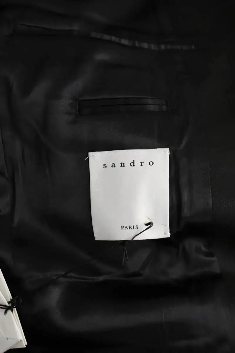 Veste Sandro Marine en Laine