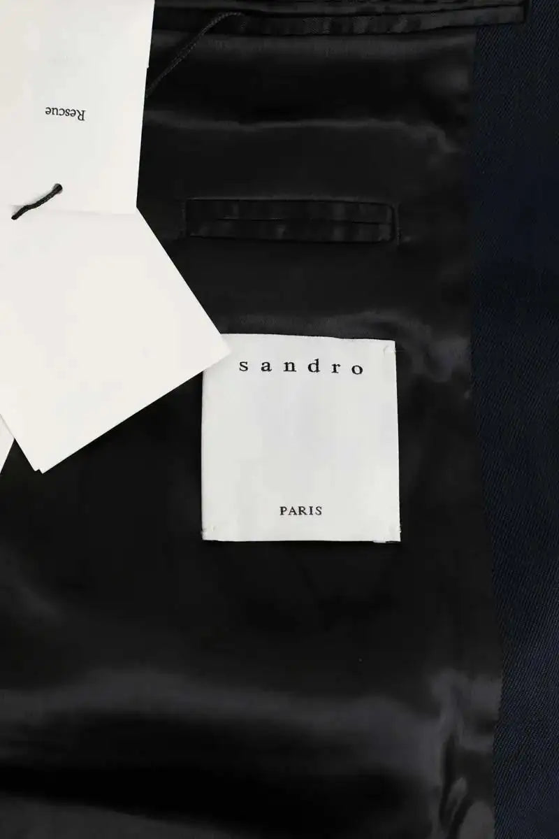 Veste Sandro Marine en Laine