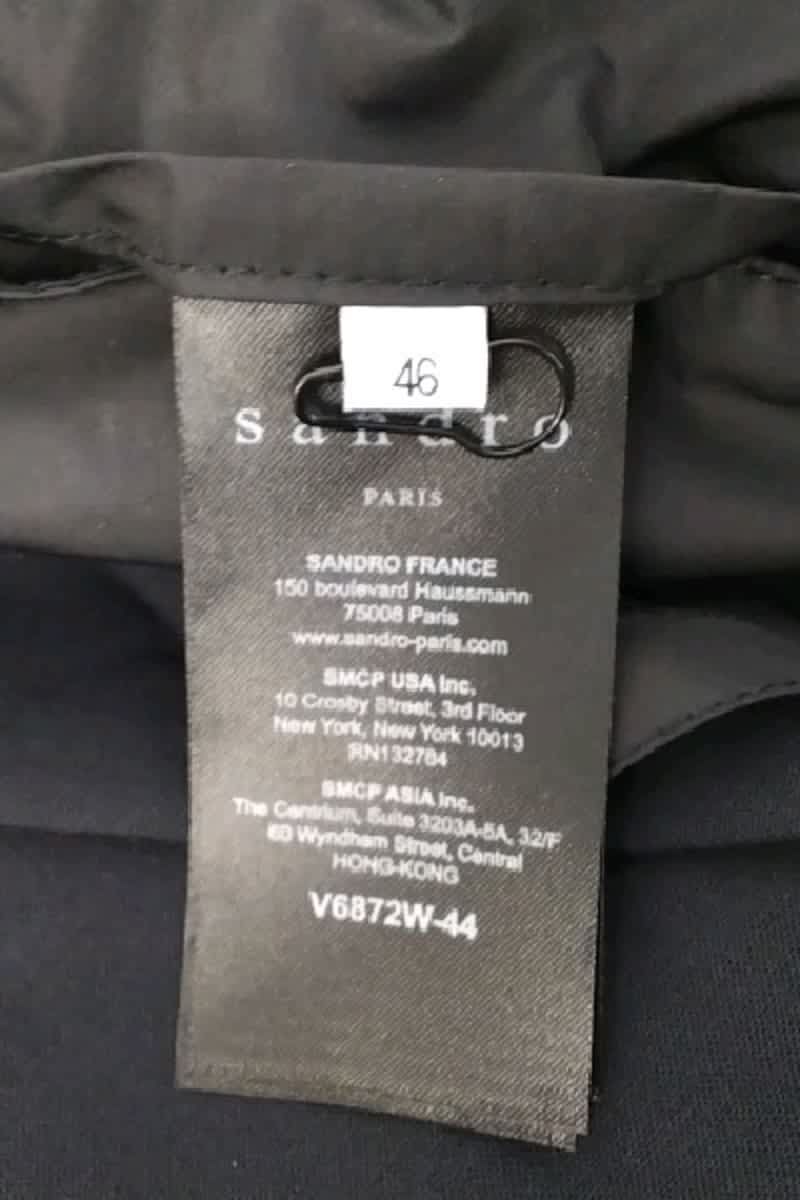 Veste Sandro Marine en Laine