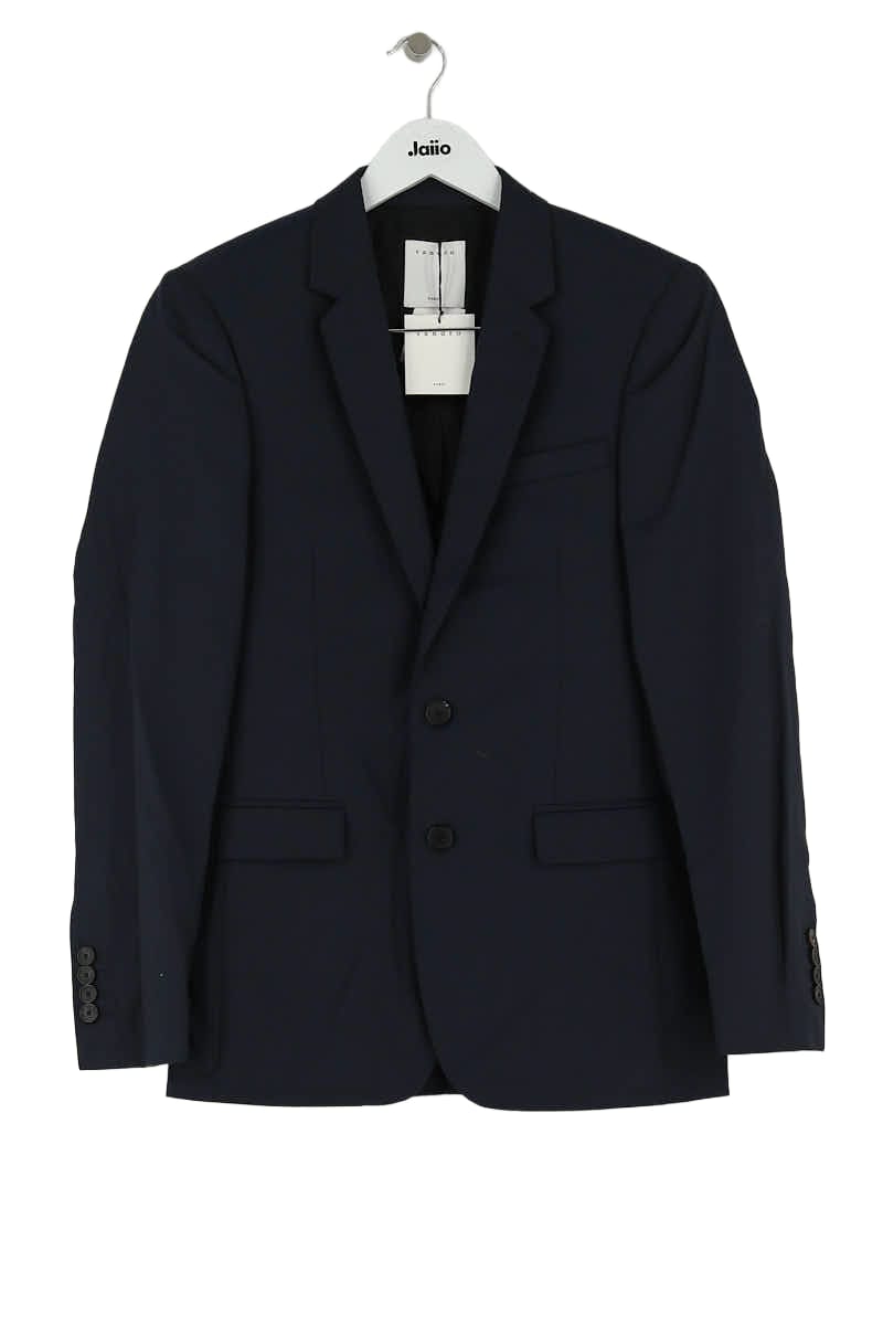 Veste Sandro Marine en Laine, taille XS - Seconde Main