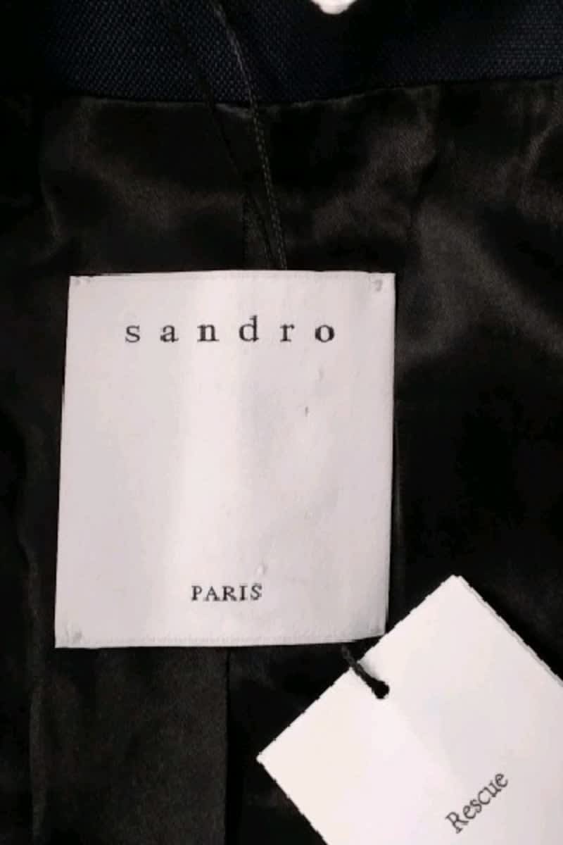 Veste Sandro Marine en Laine