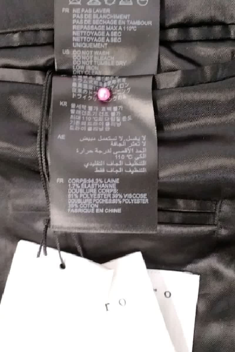 Veste Sandro Marine en Laine