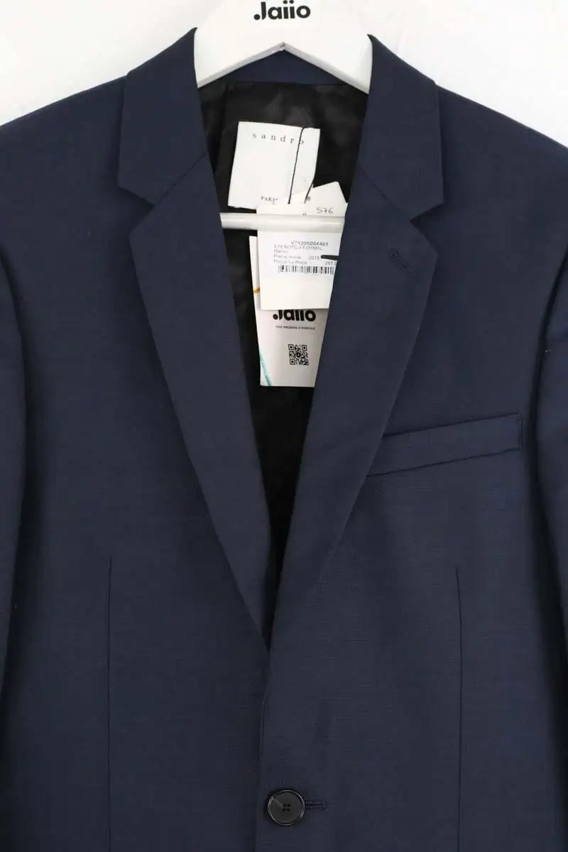 Veste Sandro Marine en Laine