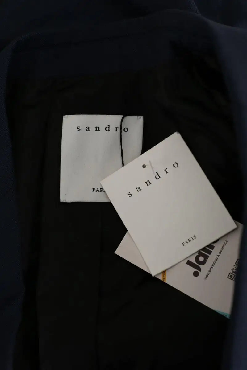 Veste Sandro Marine en Laine