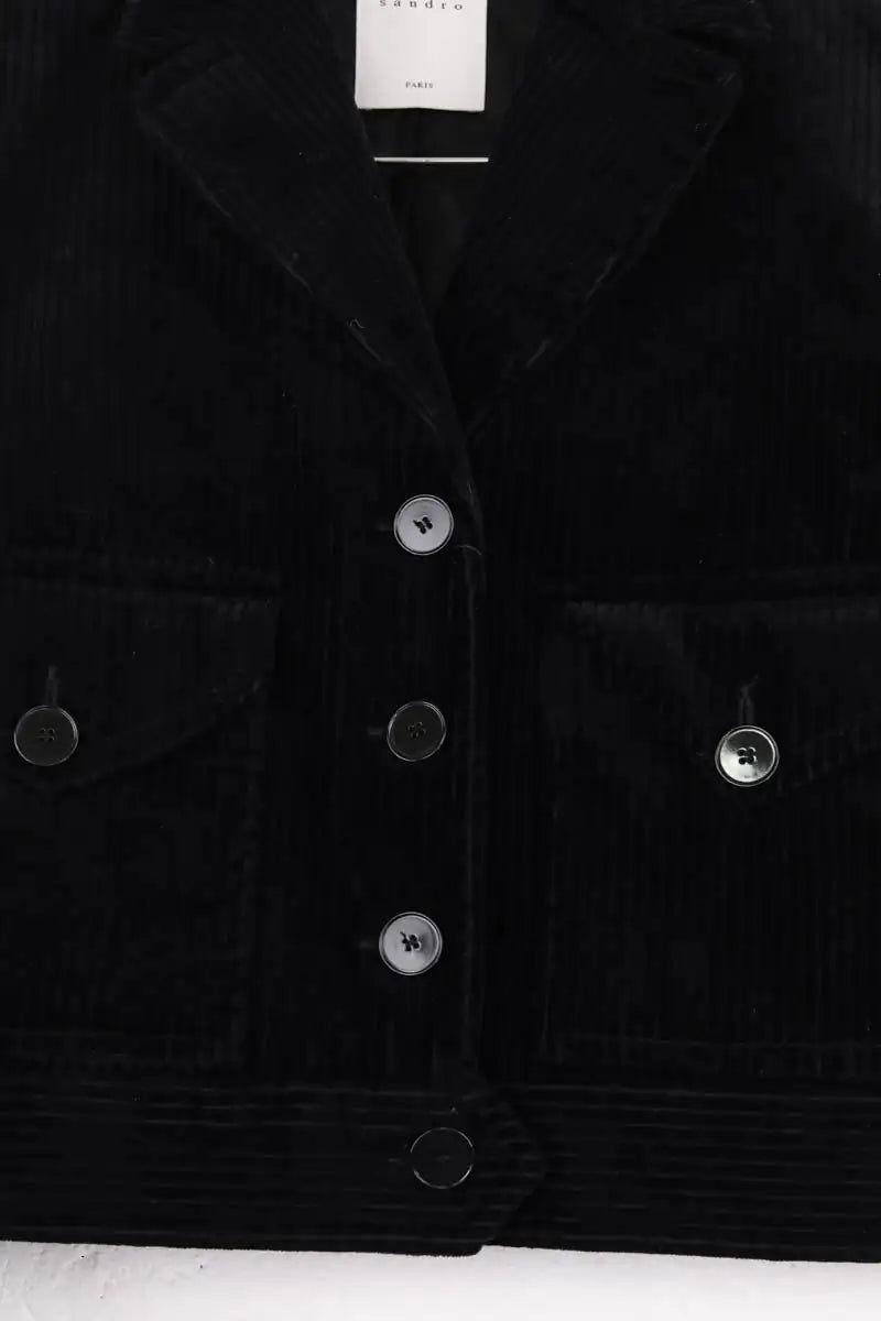 Veste Sandro Noir en Coton