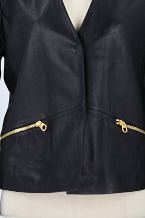 Veste Sandro Noir en Cuir