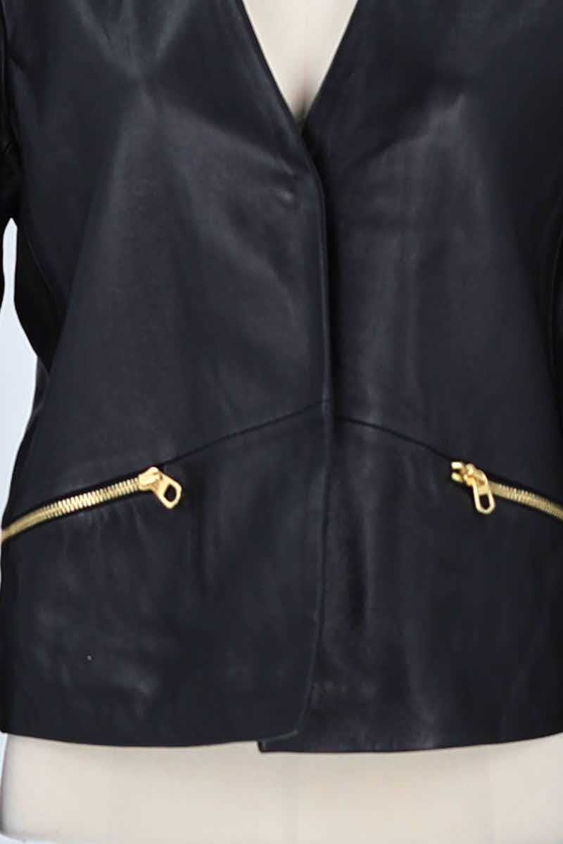 Veste Sandro Noir en Cuir