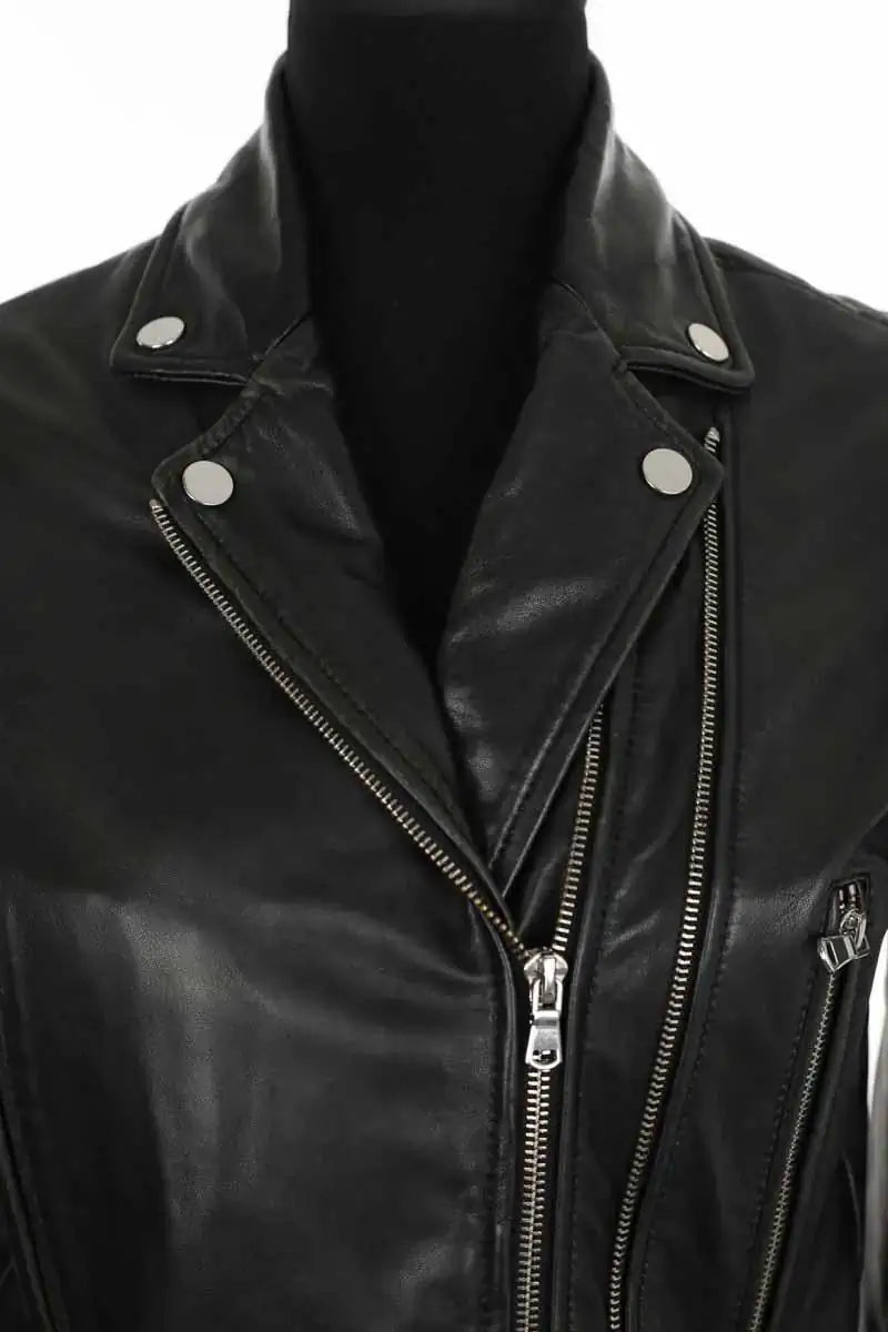 Veste Sandro Noir en Cuir