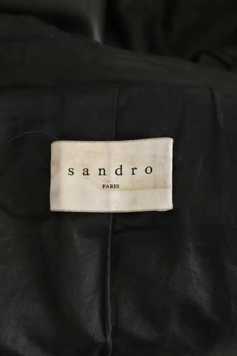 Veste Sandro Noir en Cuir