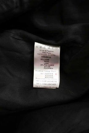Veste Sandro Noir en Laine