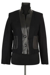 Veste Sandro Noir en Laine, taille M - Seconde Main