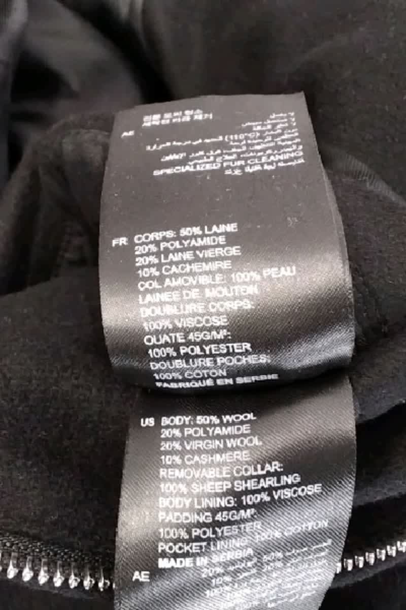 Veste Sandro Noir en Laine