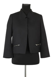 Veste Sandro Noir en Polyester, taille M - Seconde Main