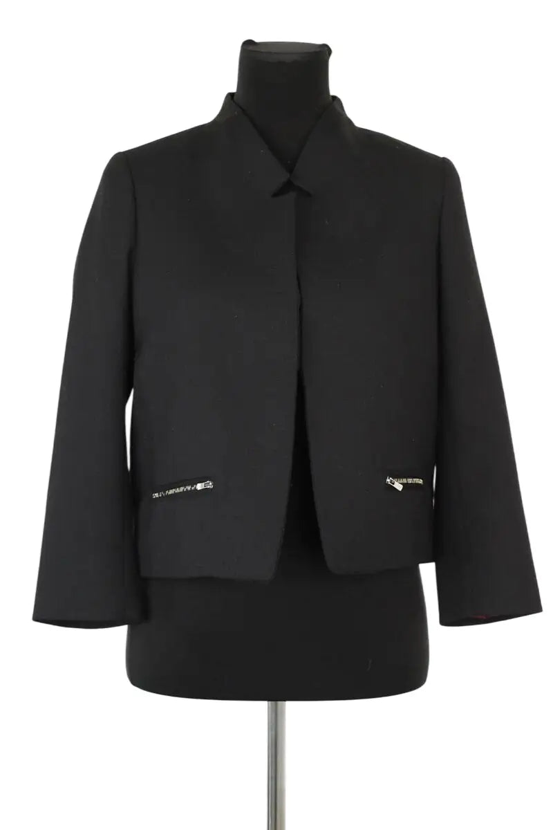 Veste Sandro Noir en Polyester, taille M - Seconde Main