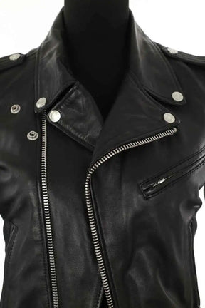 Veste Schott Noir en Cuir