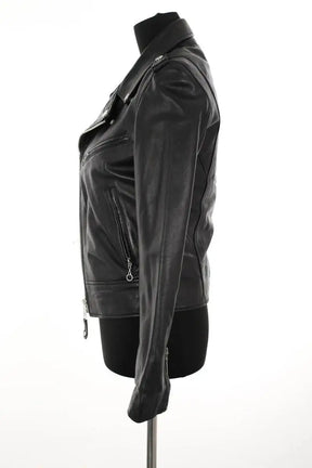 Veste Schott Noir en Cuir
