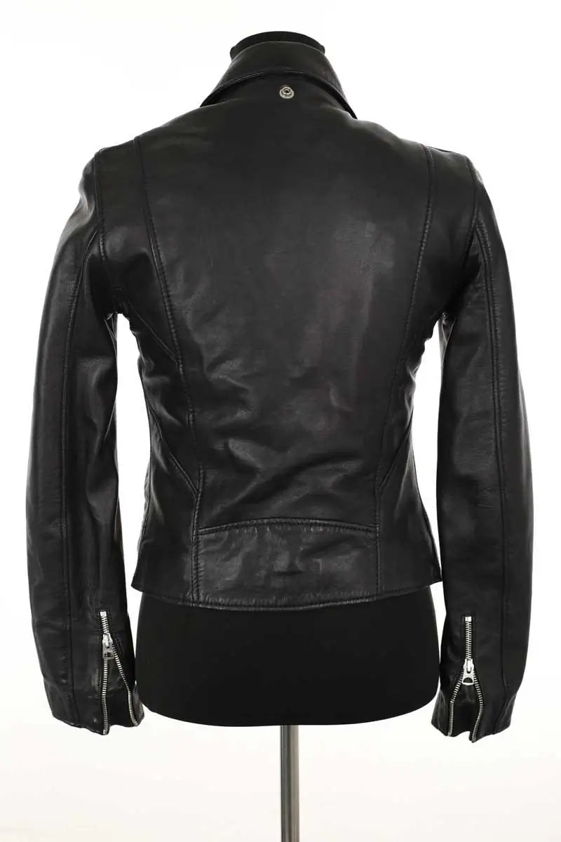 Veste Schott Noir en Cuir