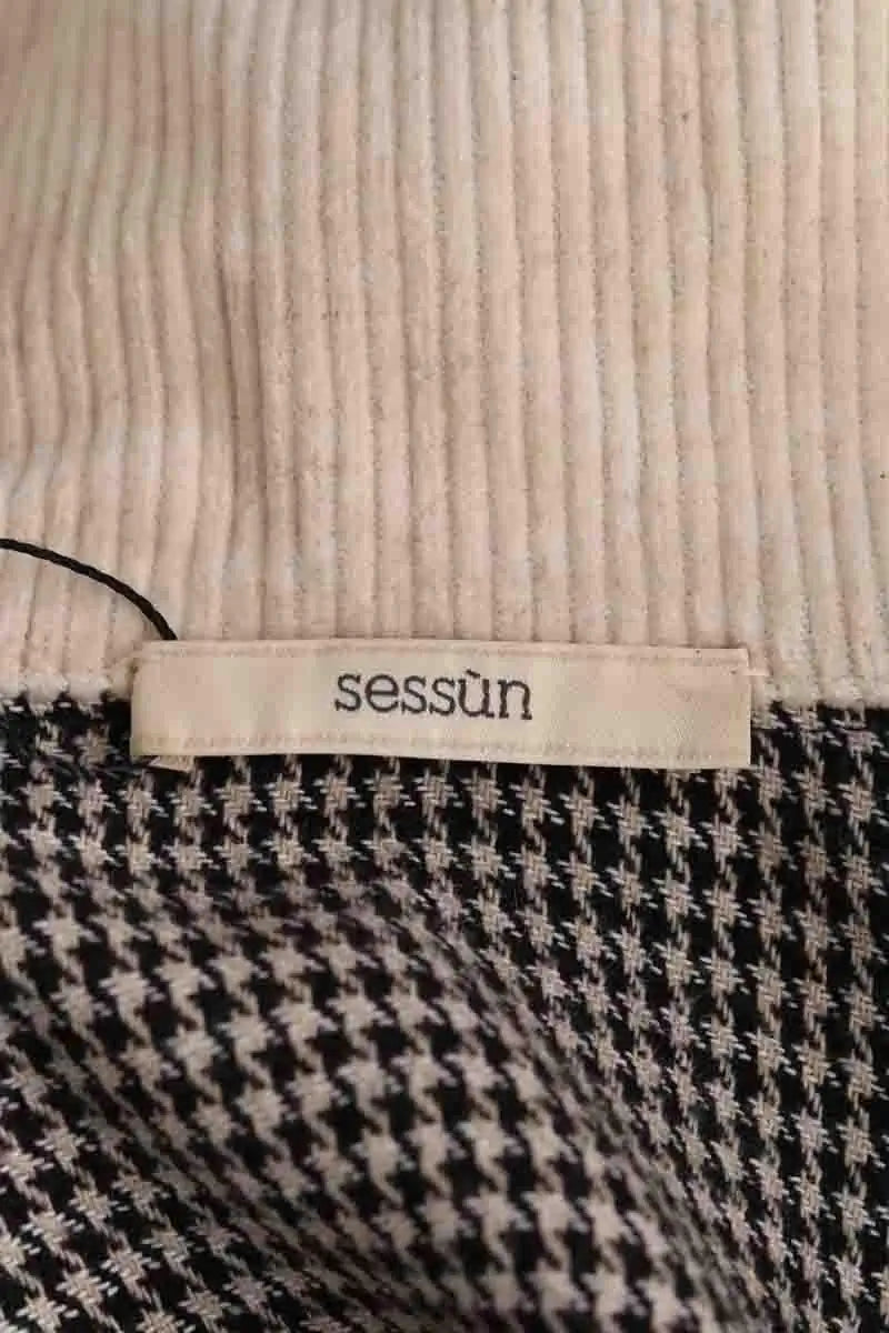 Veste Sessun Serpicoq Noir en Coton
