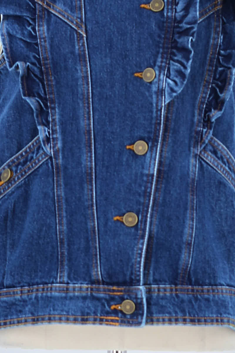 Veste Sézane Bleu en Coton
